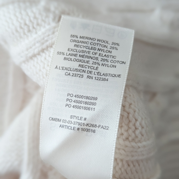 SUNDAY BEST Peggy V Neck Sweater White Wool S Small Aritzia - Picture 12 of 13